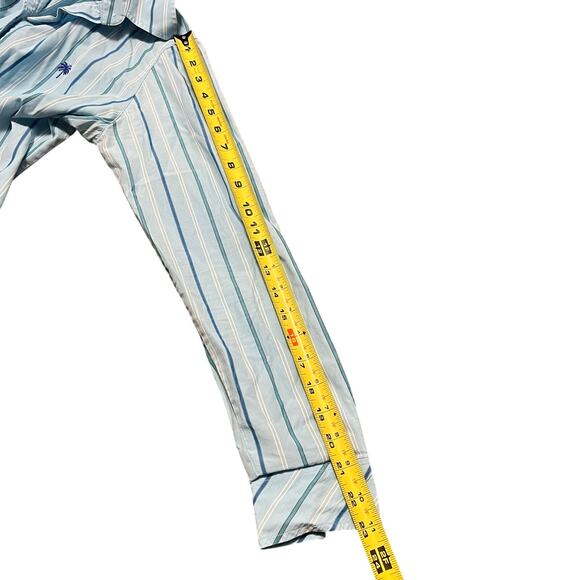 LILLY PULITZER Women's Light Blue Striped Collared Button Down Size 4 - Picture 8 of 8